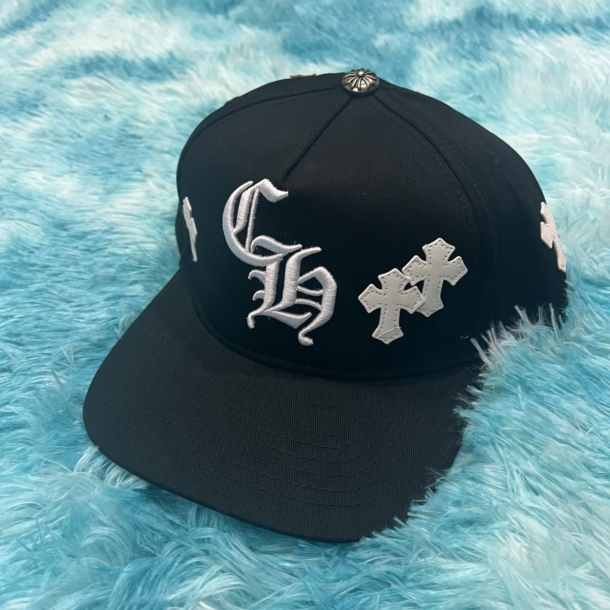 American Retro Cross Embroidered Flat-Brim Baseball Cap, Streetwear Gothic Letter Hip-Hop Hat, Unisex Versatile Trucker Hat