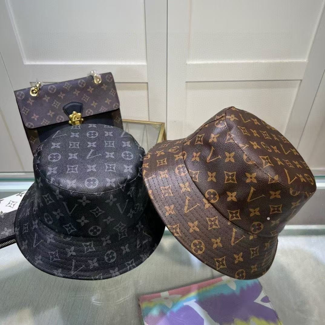 Monogram Print Bucket Hat