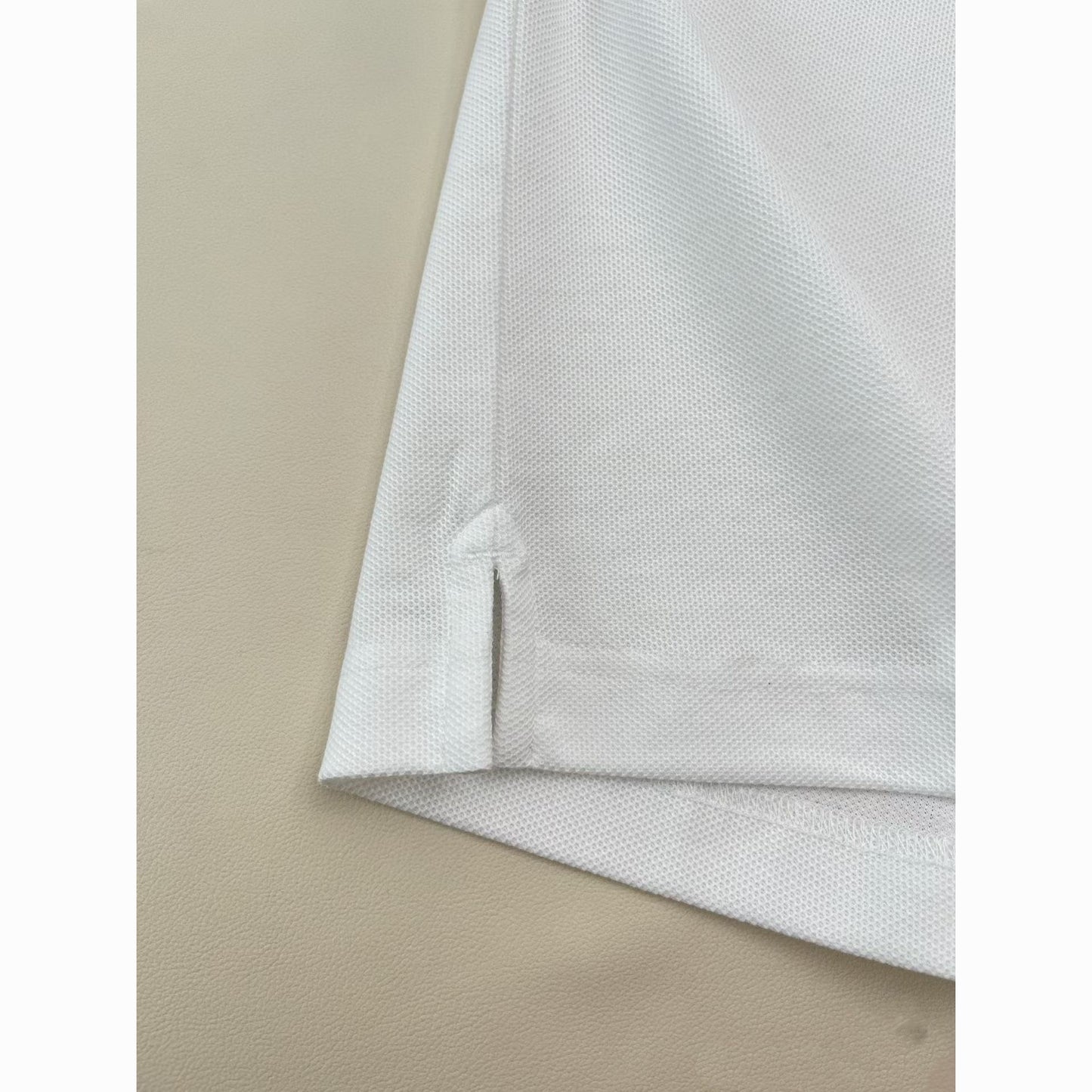 【#A305】Embroidered Collared Polo Shirt, Breathable Pique Short Sleeve Top For Men & Women