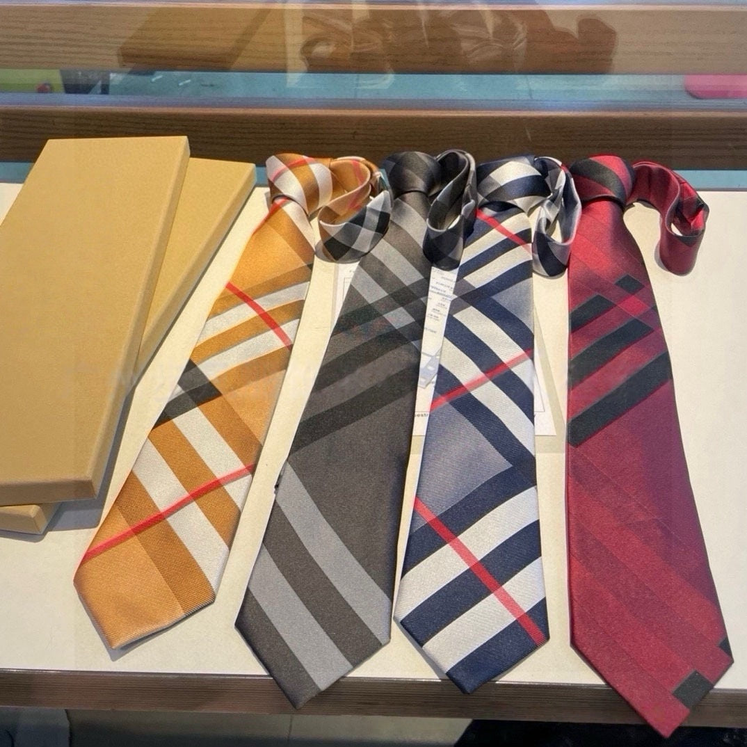 【#A359】Classic Color Block Diagonal Plaid Men Necktie, Versatile Accessory Tie For Business Wedding Formal Wear
