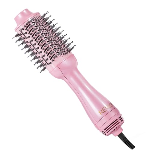HOTREVLON One-Step Volumizer Hair Dryer and Styler – Easy Salon-Style Blowouts – Less Frizz, More Shine, and Reduced Heat Damage, for All Hair Types and Lengths (Black)