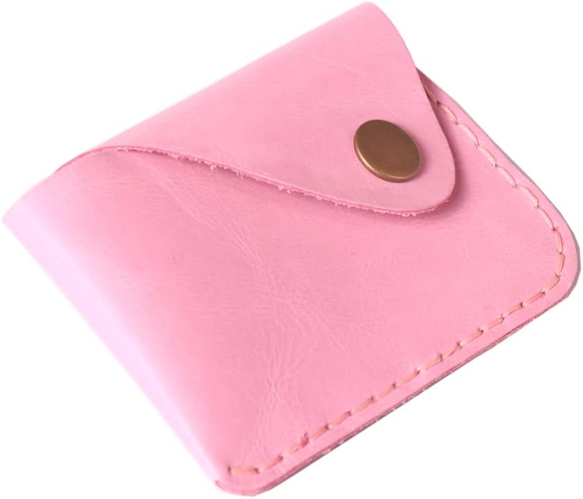 HOTHandmade Genuine Leather Ultra-thin Front Pocket Card Case | Simple, Hand Sewn