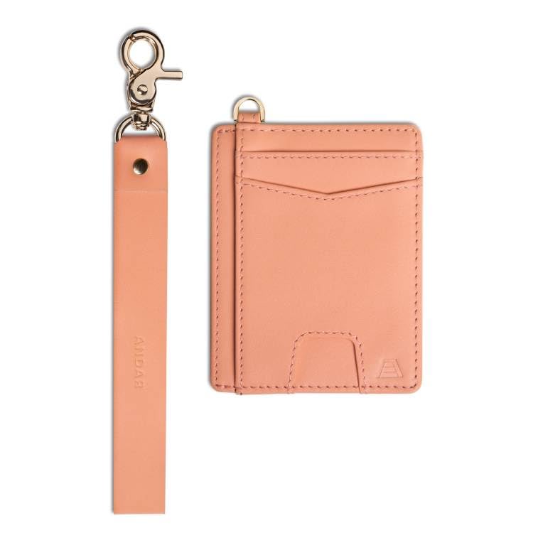 HOTAndar The Denner Beautiful Premium Slim Card Holder RFID Blocking Card Holder Wrislet Wallet for Women (Ivory)