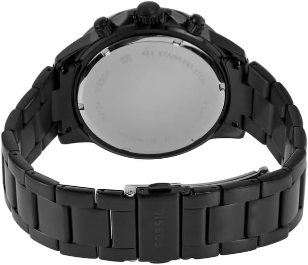 HOTBannon Multifunction Black Stainless Steel Watch