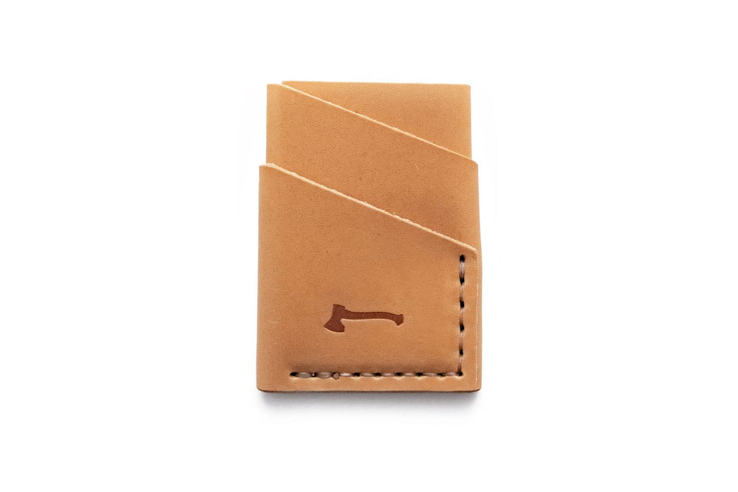 HOTThe Port Wallet by Craft and Lore, Handmade Minimal Leather Card Wallet (Buck Brown)
