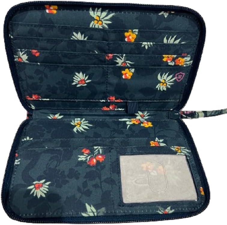 HOTVera Bradley Women's Zip-Around Wallet Wristlet in Fresh-Cut Floral Green