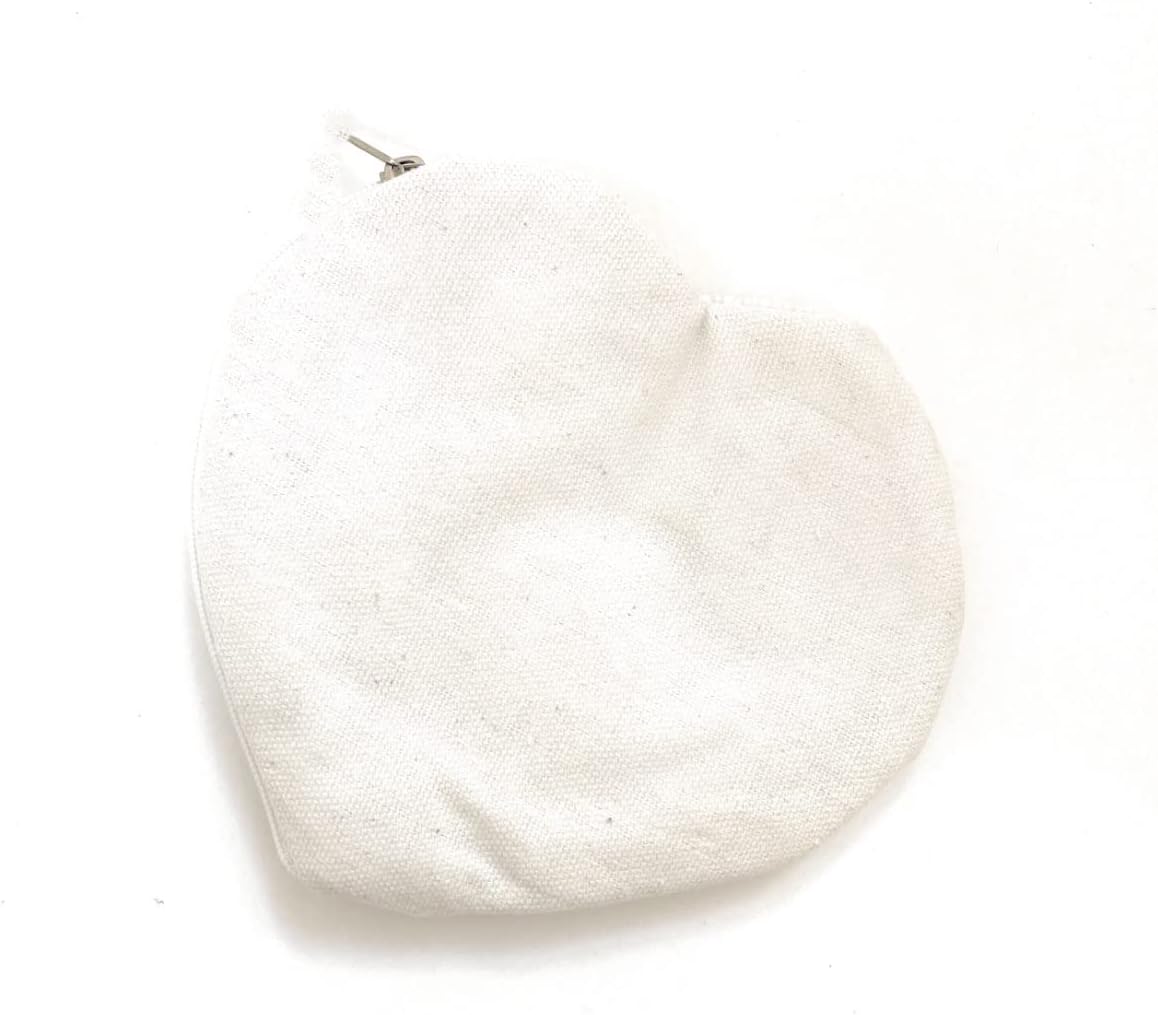 HOTBRIDE Beaded Coin Purse, Bridal Coin Pouch White Beaded Wallet, Bridal Gifts, Heart Shaped Pouch
