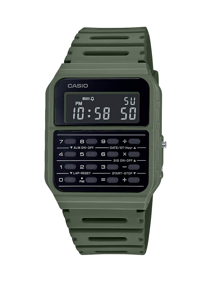 HOTCasio CA53W Vintage Series | Data Bank | 1/100 SEC Stopwatch | Water Resistant | 8 Digit Calculator | Dual Time | Resin Band | Resin Case | Auto Calendar | Daily Alarm | 5 Year Battery