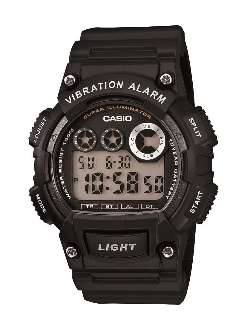 HOTCasio W735H Series | Men’s Digital Watch | 1/100 SEC Stopwatch | Countdown Timer | Super Illuminator LED Light | 100 M Water Resistance | Daily Alarm | Auto Calendar | Dual Time | 10 Yr Battery