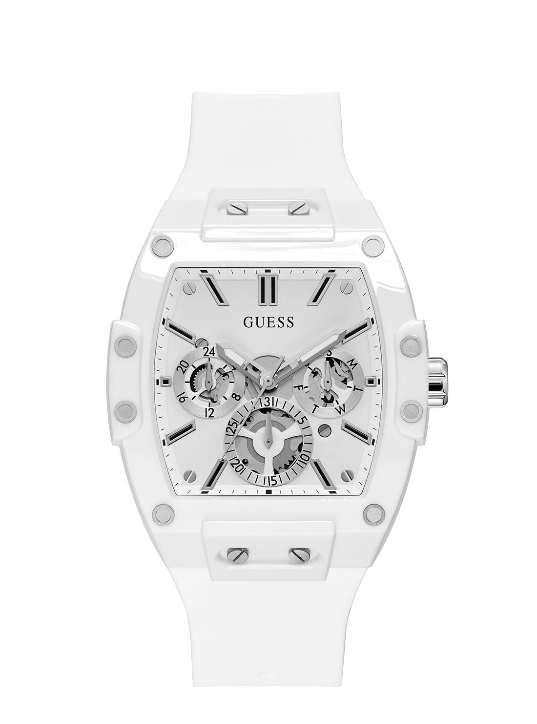 HOTGuess Men's GW0G Series| Analog Trend Watch| Polycarbonate Case| Silicone Bracelet | 50M Water Resistance