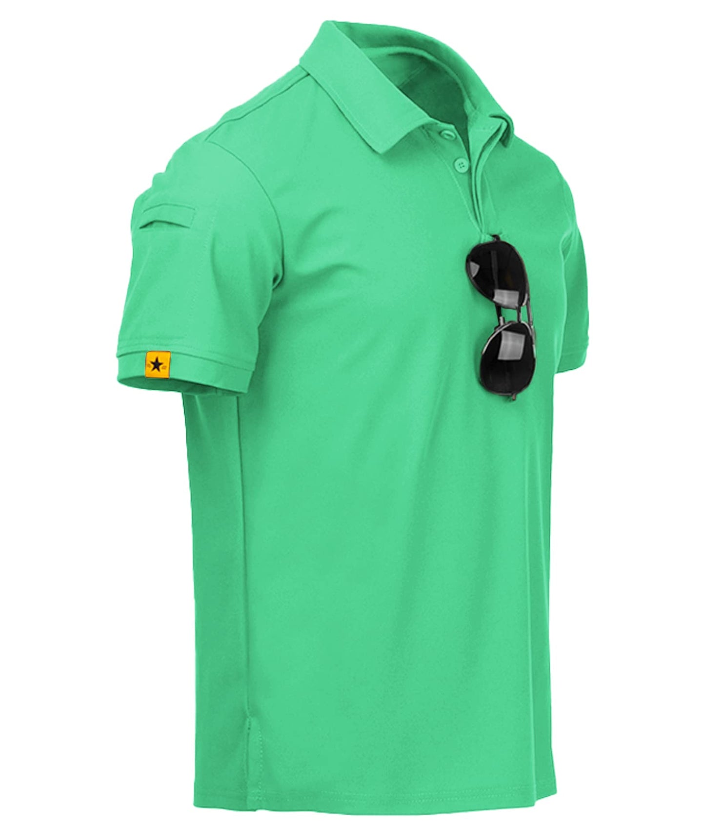 HOTV VALANCH Mens Polo Shirts Short Sleeve Moisture Wicking Golf Polo Athletic Collared Shirt Tennis T-Shirt Tops