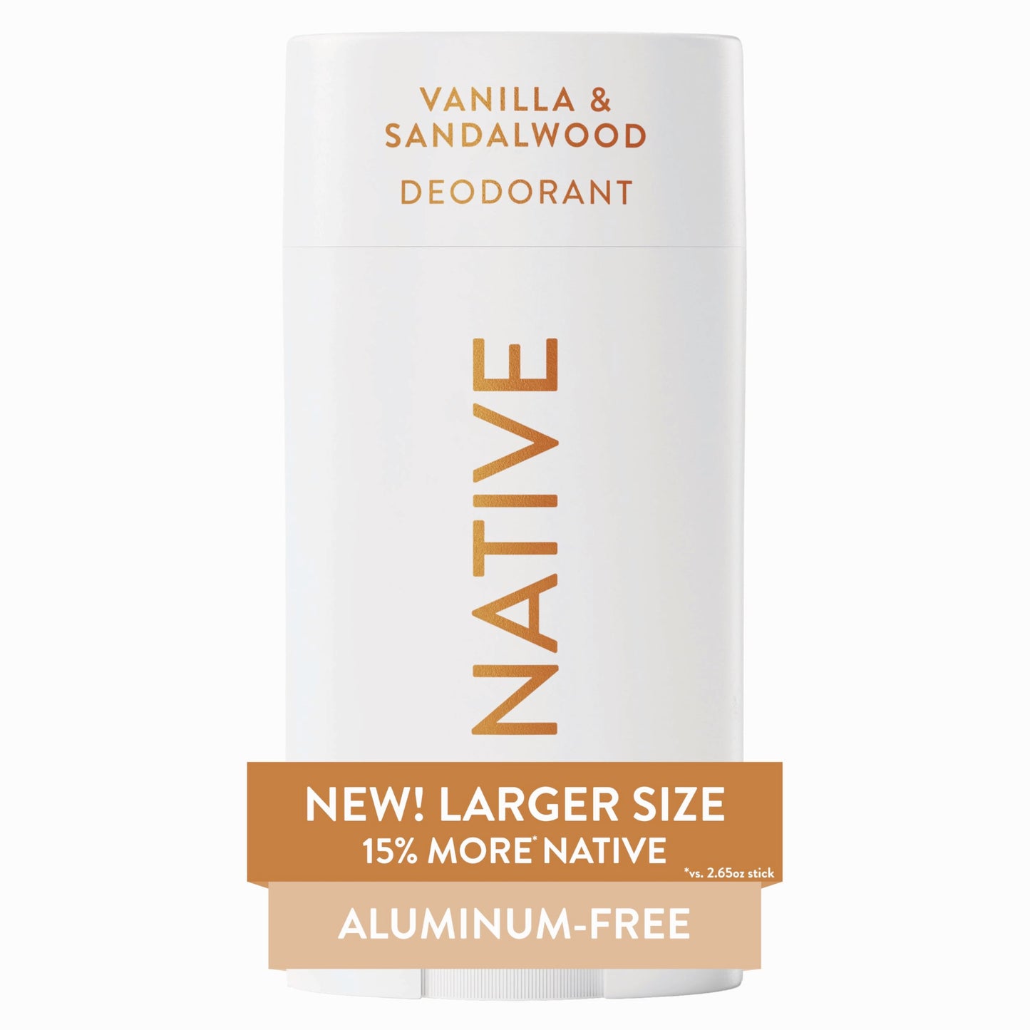 HOTNative Aluminum Free Deodorant, Cashmere & Rain, Large Size Stick, 72 Hour Odor Control, for Women & Men, Contains Naturally Derived Ingredients, 3.1 oz