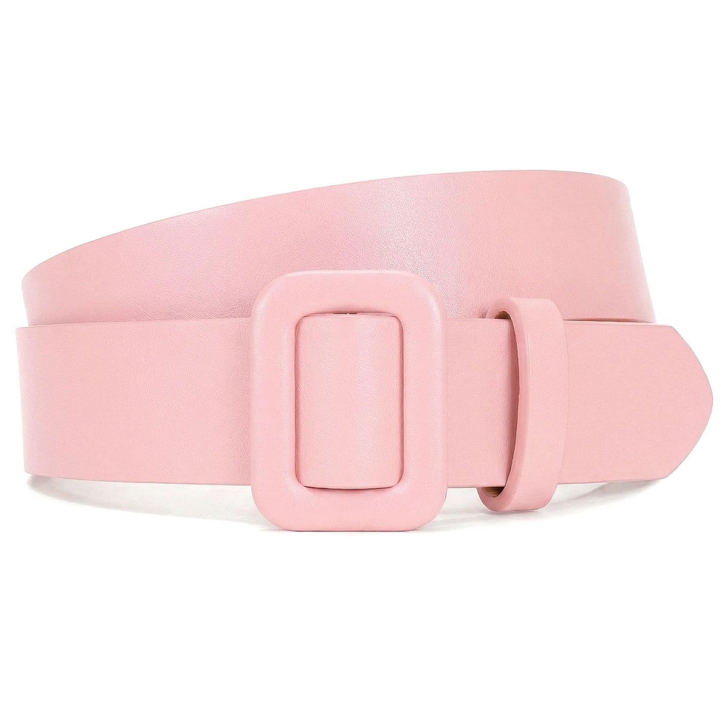 HOTWHIPPY Women Leather Belt Candy Color Ladies Fashion Waist Belt for Jeans Pants Dresses
