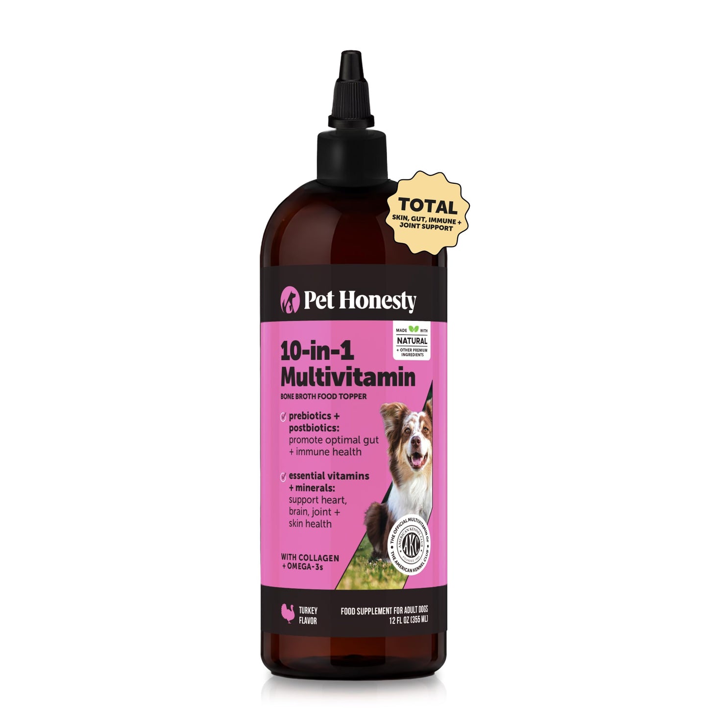 HOT10-in-1 Dog Multivitamin Supplement with Glucosamine & Probiotics - Hip & Joint Support, Digestive Health, Immune Support, Heart & Skin - All-in-One Daily Vitamins & Omega-3s (Peanut Butter, 90 ct)