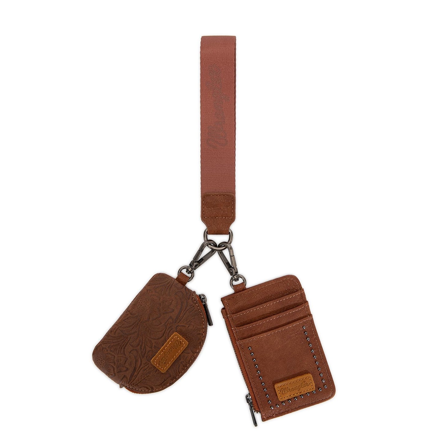 HOTWrangler Keychain Wristlet Wallets for Women Western Dual Pouch Wristlet Credit Card Holder Wallet