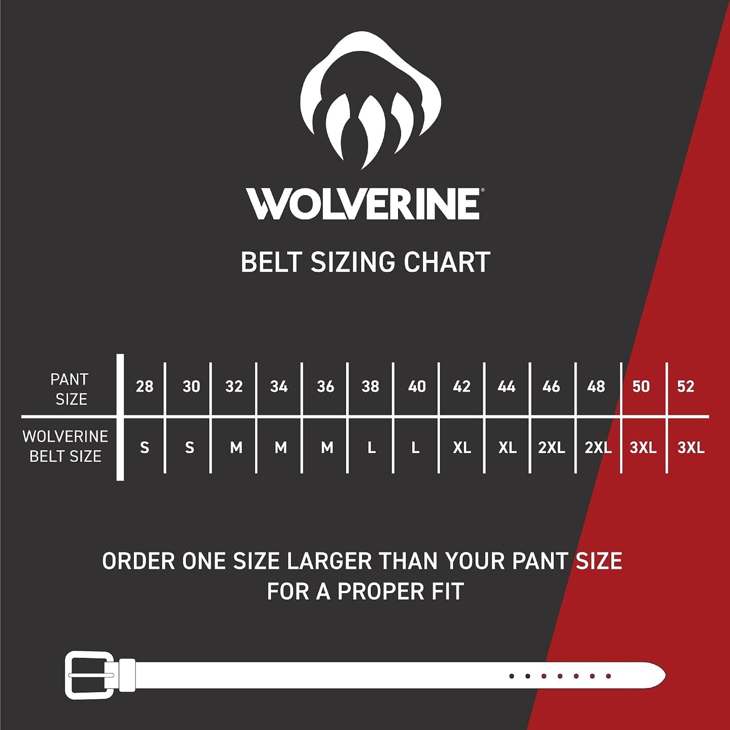 HOTWolverine Men's Full Grain Leather Belt | Heavy Duty | Utility | Tactical | Rugged | Durable | Metal Buckle
