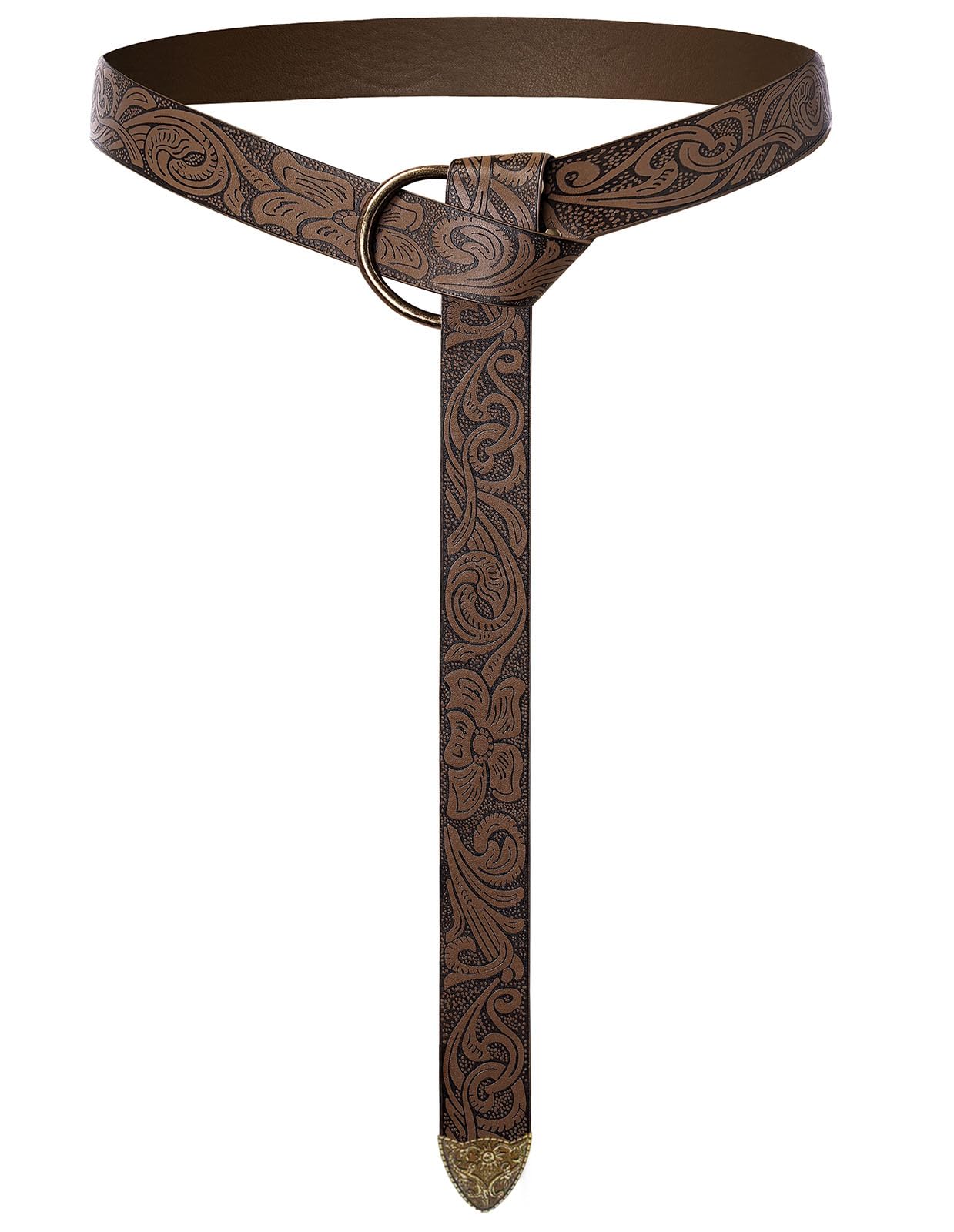 HOTScarlet Darkness Medieval Leather Belt Renaissance Accessory Pirate Viking Belt for Men Women