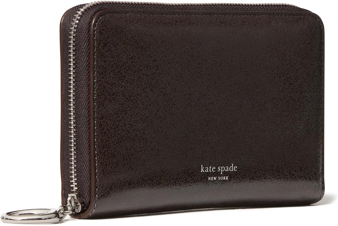 HOTkate spade new york Halo Glazed Leather Medium Zip Around Wallet
