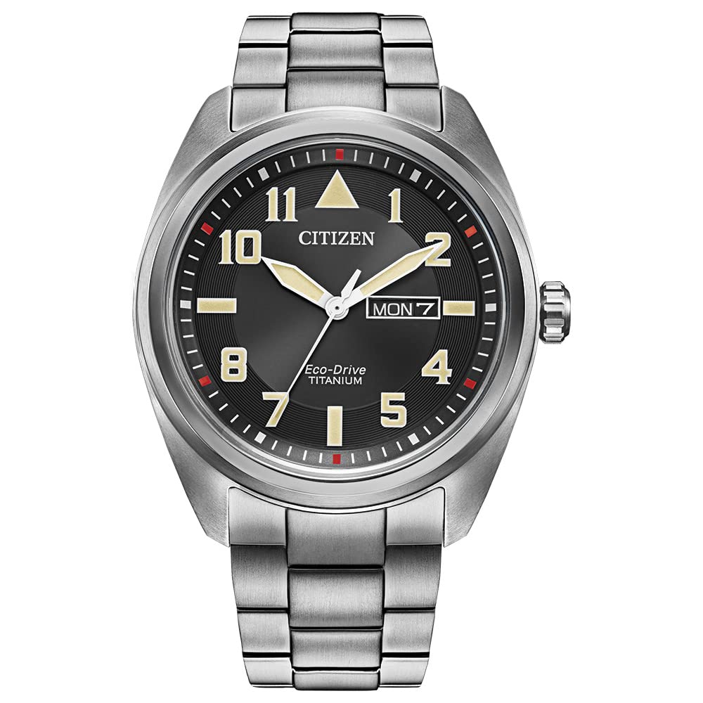 HOTCitizen Men's Eco-Drive Weekender Garrison Field Watch in Super Titanium