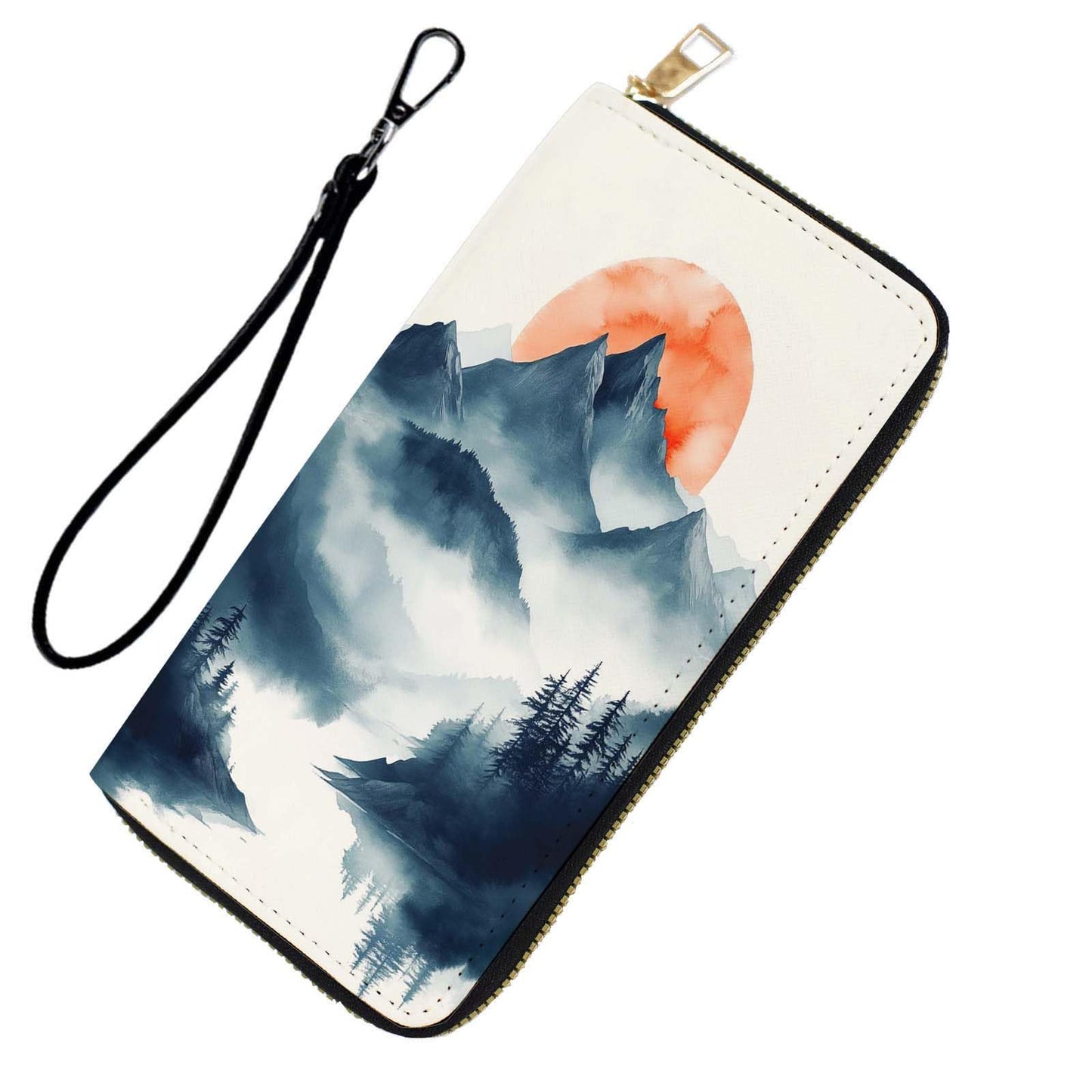 HOTRFID Blocking Wristlet Wallet for Women & Teen Girls-Large Capacity Leather Phone Clutch with Removable Strap,