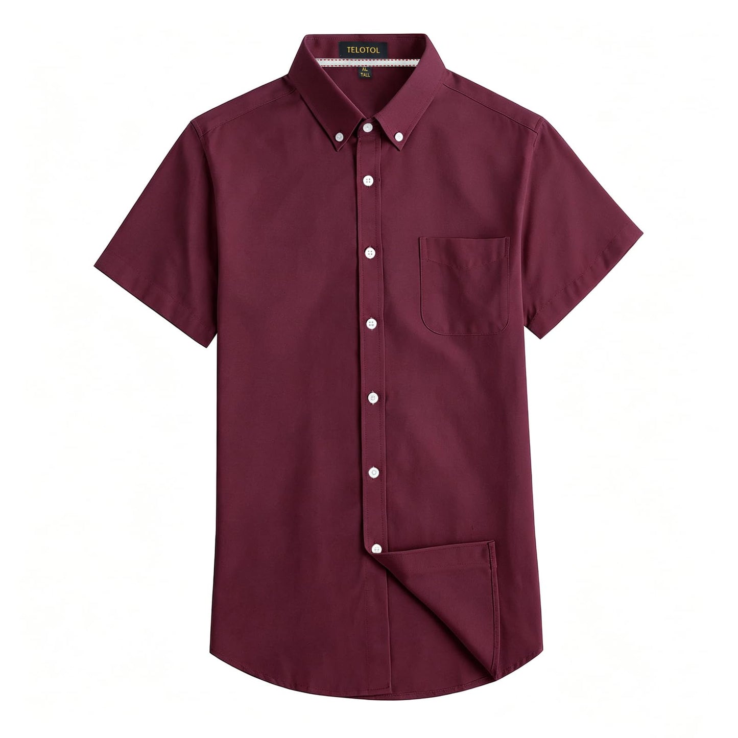 HOTMen's Oxford Dress Shirt Short Sleeve Button Down Shirts Business Casual with Chest Pocket for Gifts