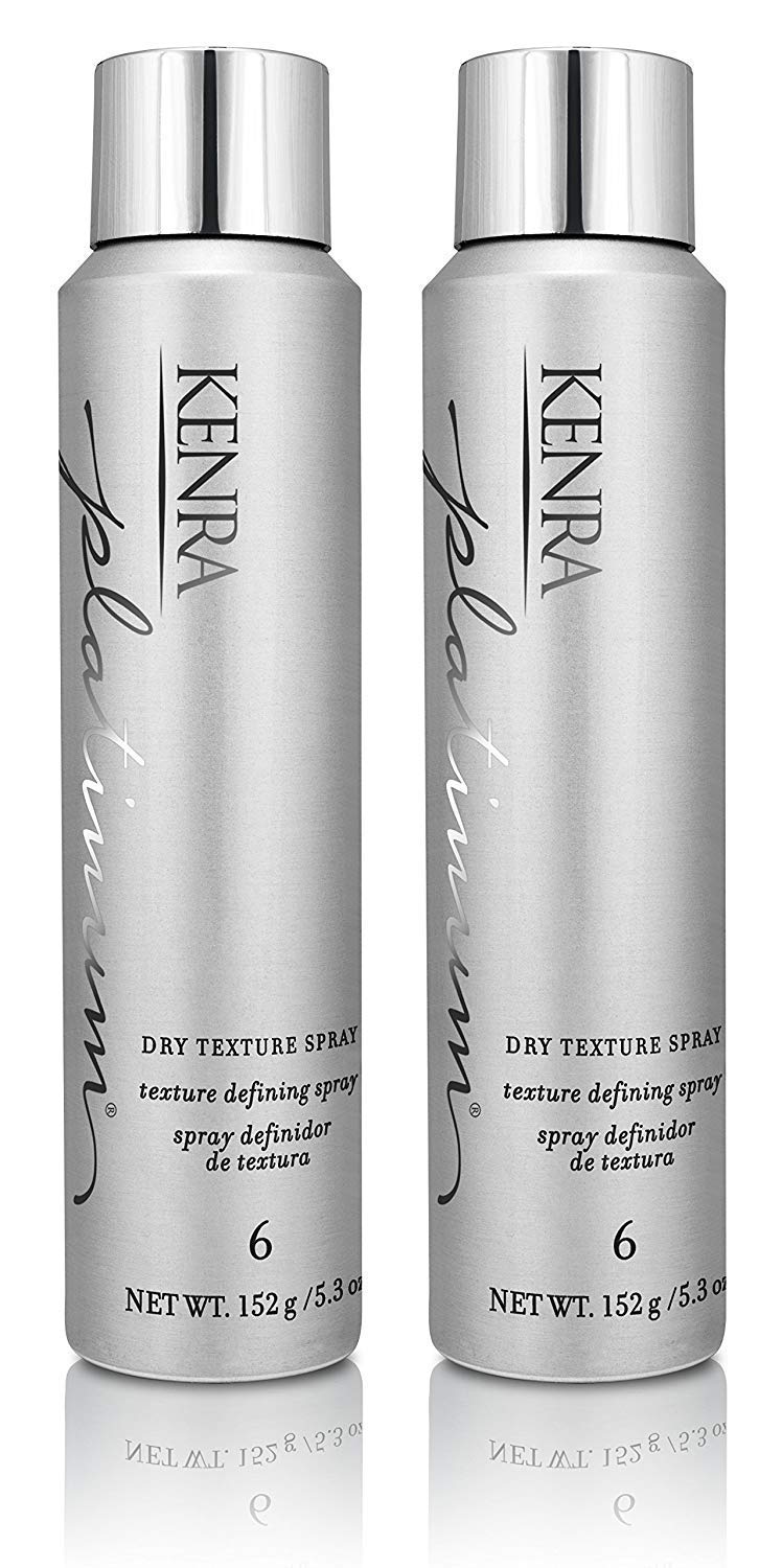 HOTKenra Platinum Dry Texture Spray 6 | Texture Defining Styler | Increases Texture & Fullness | Absorbs Oils & Impurities | Ultra-Lightweight, Non-Drying Formulation | All Hair Types