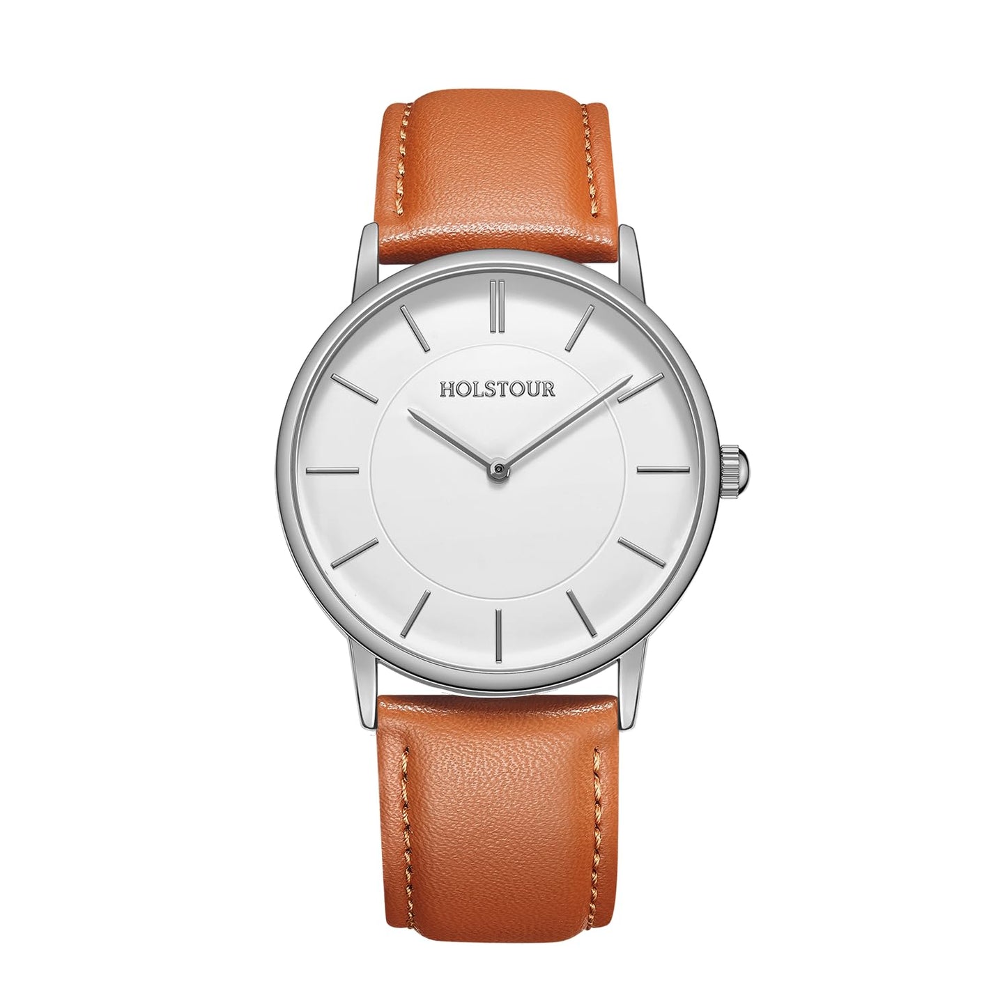 HOTHOLSTOUR Watches for Men Minimalist Business Style Analog Quartz Watch | Leather Strap,Waterproof,Exquisite gifts perfect for men, boyfriends, husbands, and fathers
