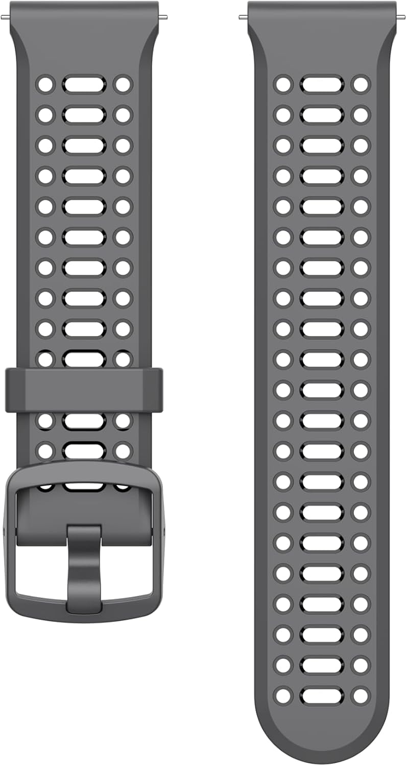 HOTCOROS 22mm Silicone Band - Aero Black | Only compatible with PACE 4, PACE 3, PACE Pro, APEX 4 42mm, APEX 2 Pro, APEX Pro, APEX 1 46mm