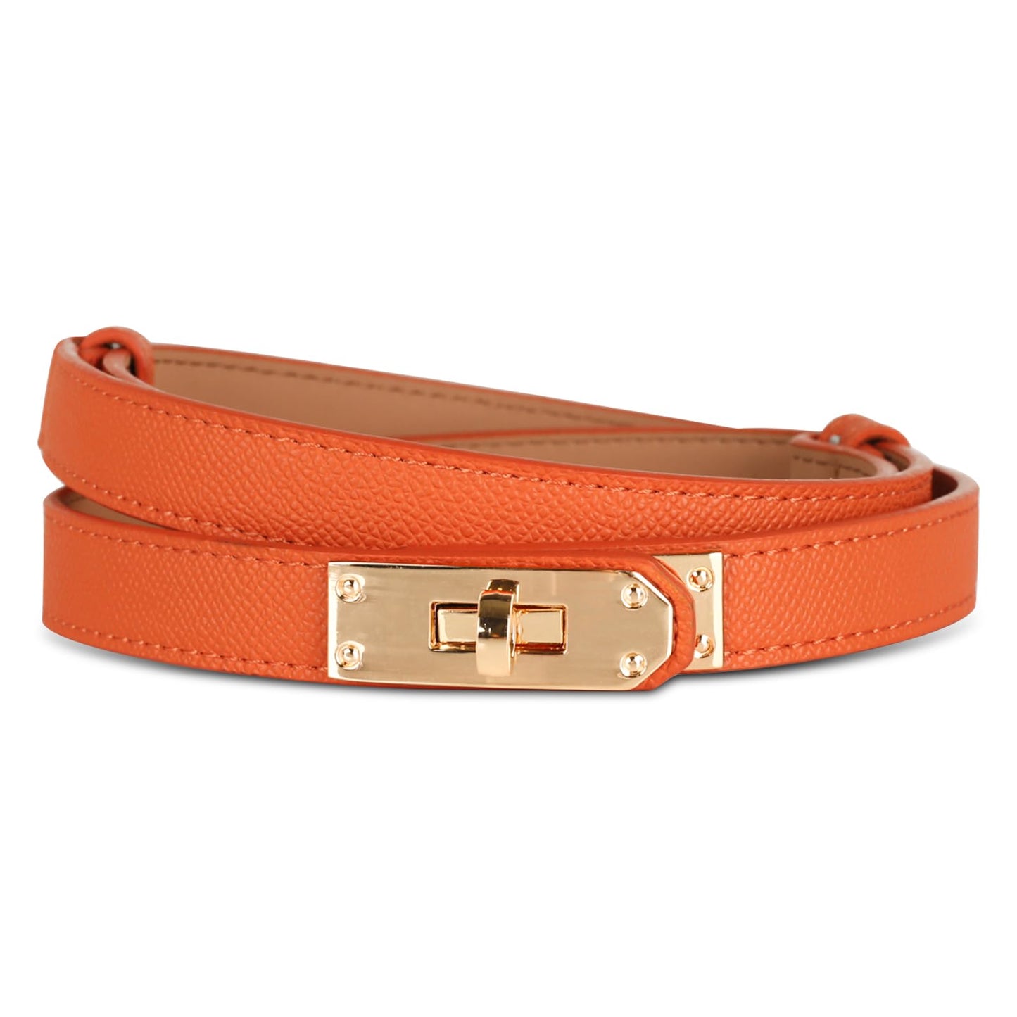 HOTAurolran Women's Leather Belt with Buckle - Ideal for Dresses, Jeans, and Coats