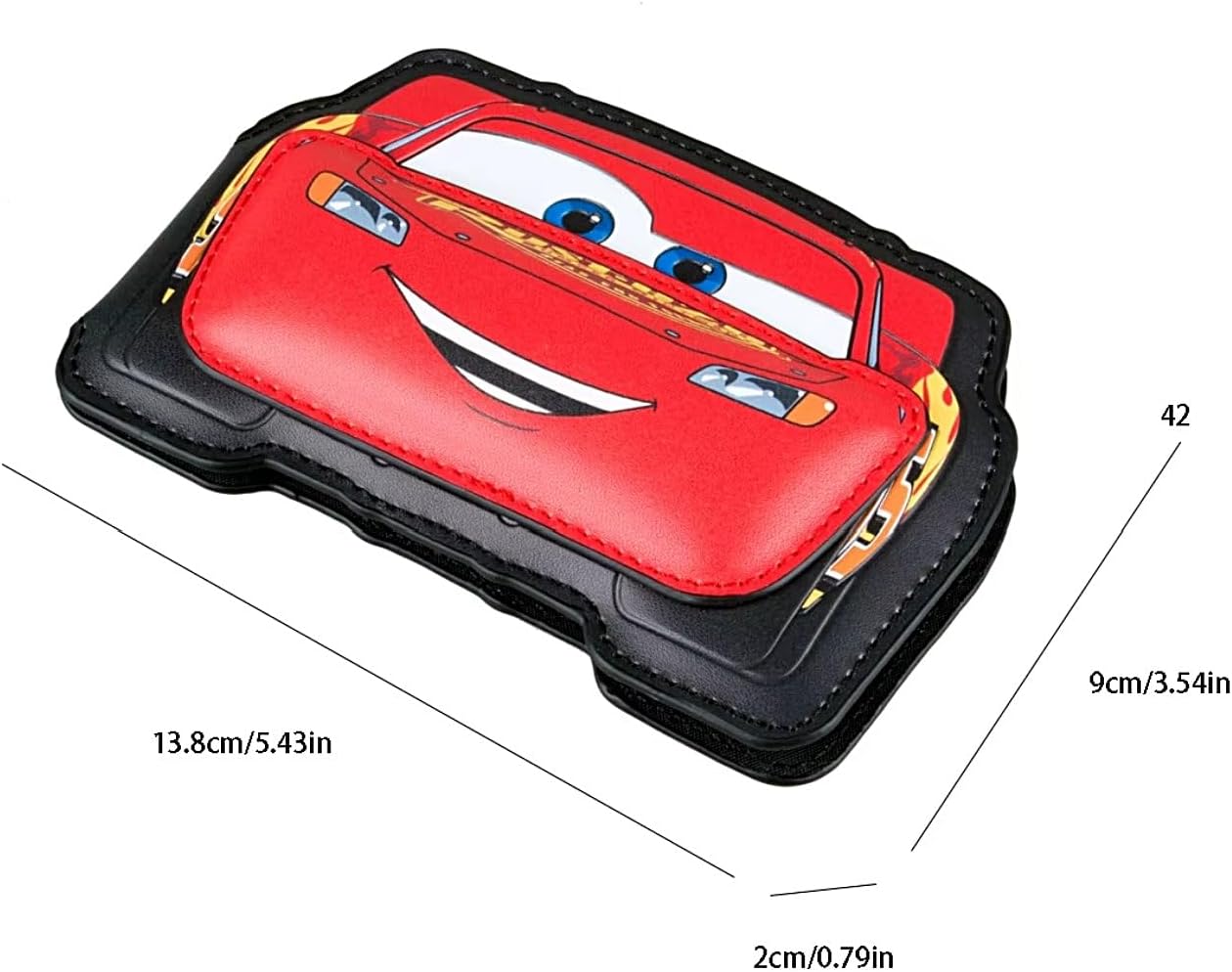 HOTTCB Creations Lightning Mcqueens 3D Cartoon Car Character Bi-Fold Wallet