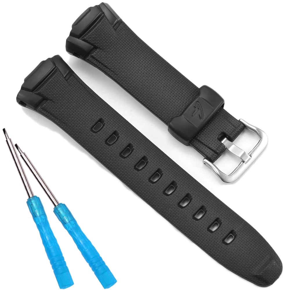 HOTReplacement Watch Strap Compatible with Casio GW-530 GW-500 Strap Men's Resin Bracelet