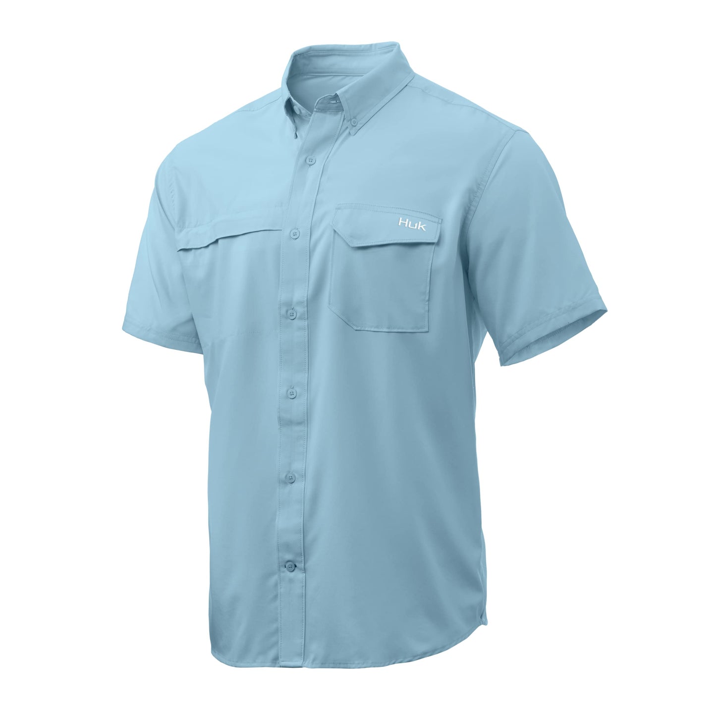 HOTHUK Men's Tide Point Kc Scott Original Artwork Short Sleeve Shirt, Fishing Button Down