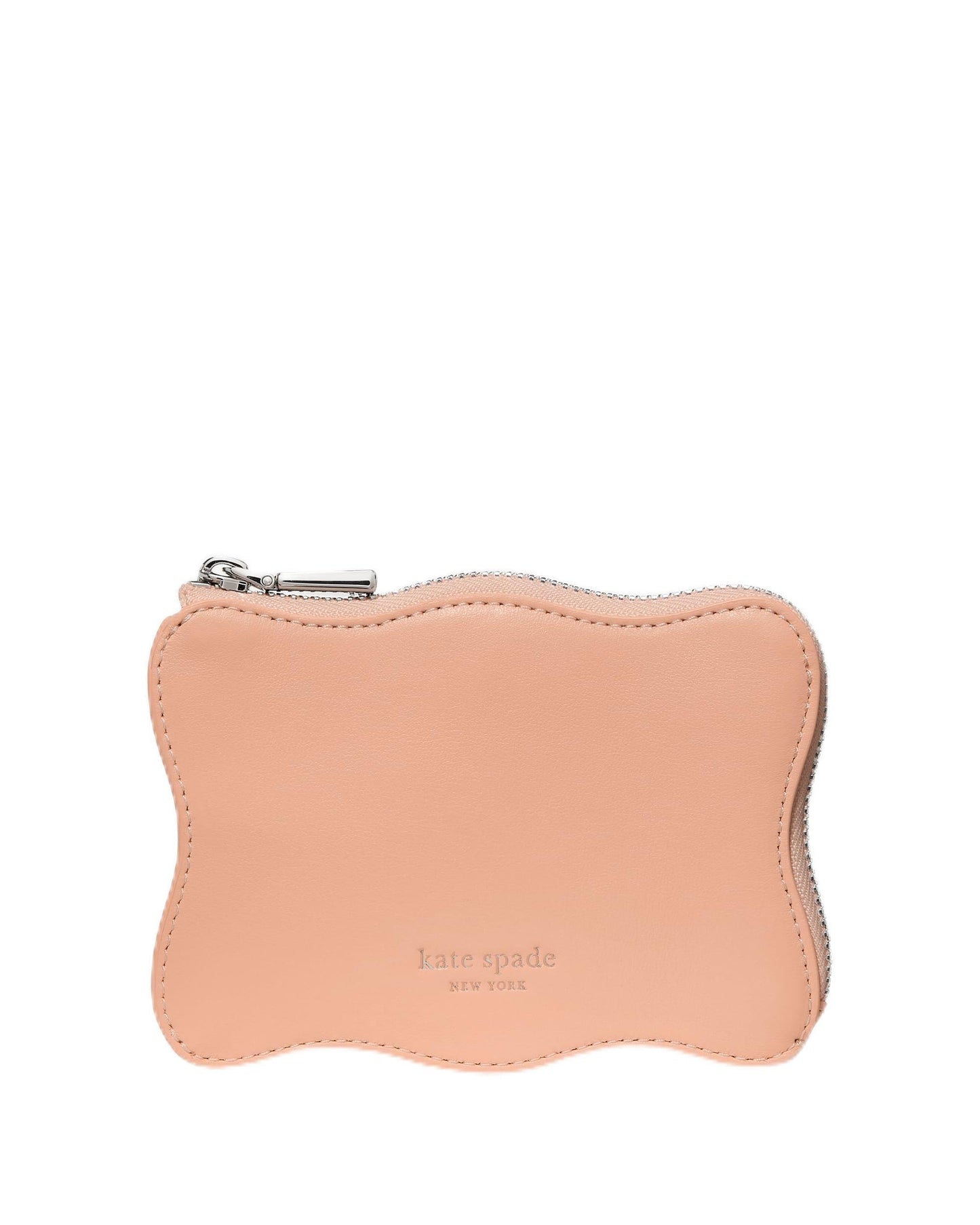 HOTkate spade new york Mini Zip Card Case Pebbled Leather Mini Zip Card Case