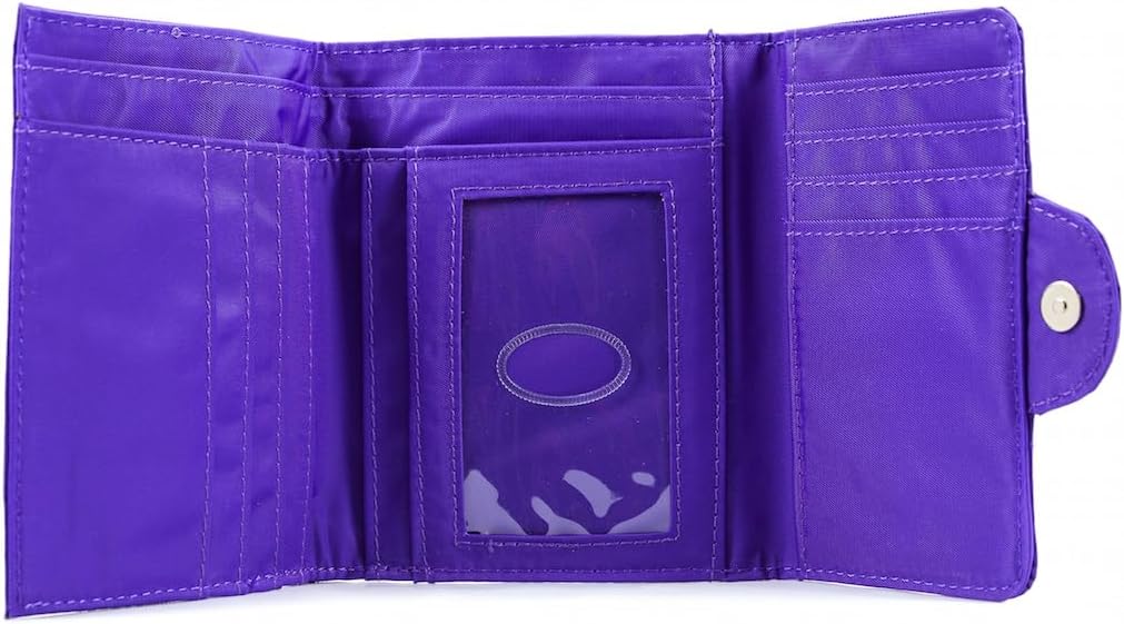 HOTBig Skinny Women's Trixie Leather Tri-Fold Slim Wallet, Holds Up to 30 Cards