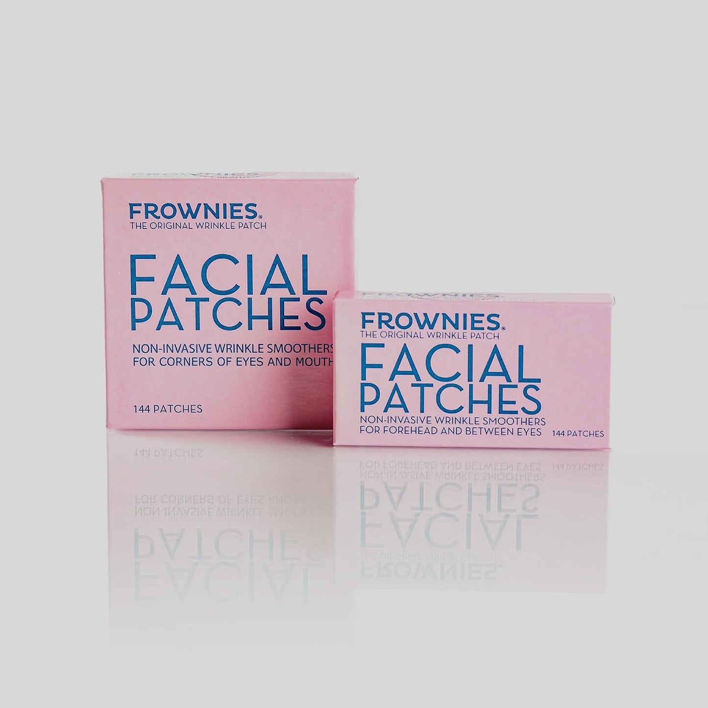 HOTFrownies Forehead and Between the Eyes Wrinkle Patches - Hypoallergenic Facial Patches to Smooth & Soften Forehead Wrinkles & Eleven Lines - For Overnight Use, 144 Patches | Overnight Patches for Forehead & 11 Lines