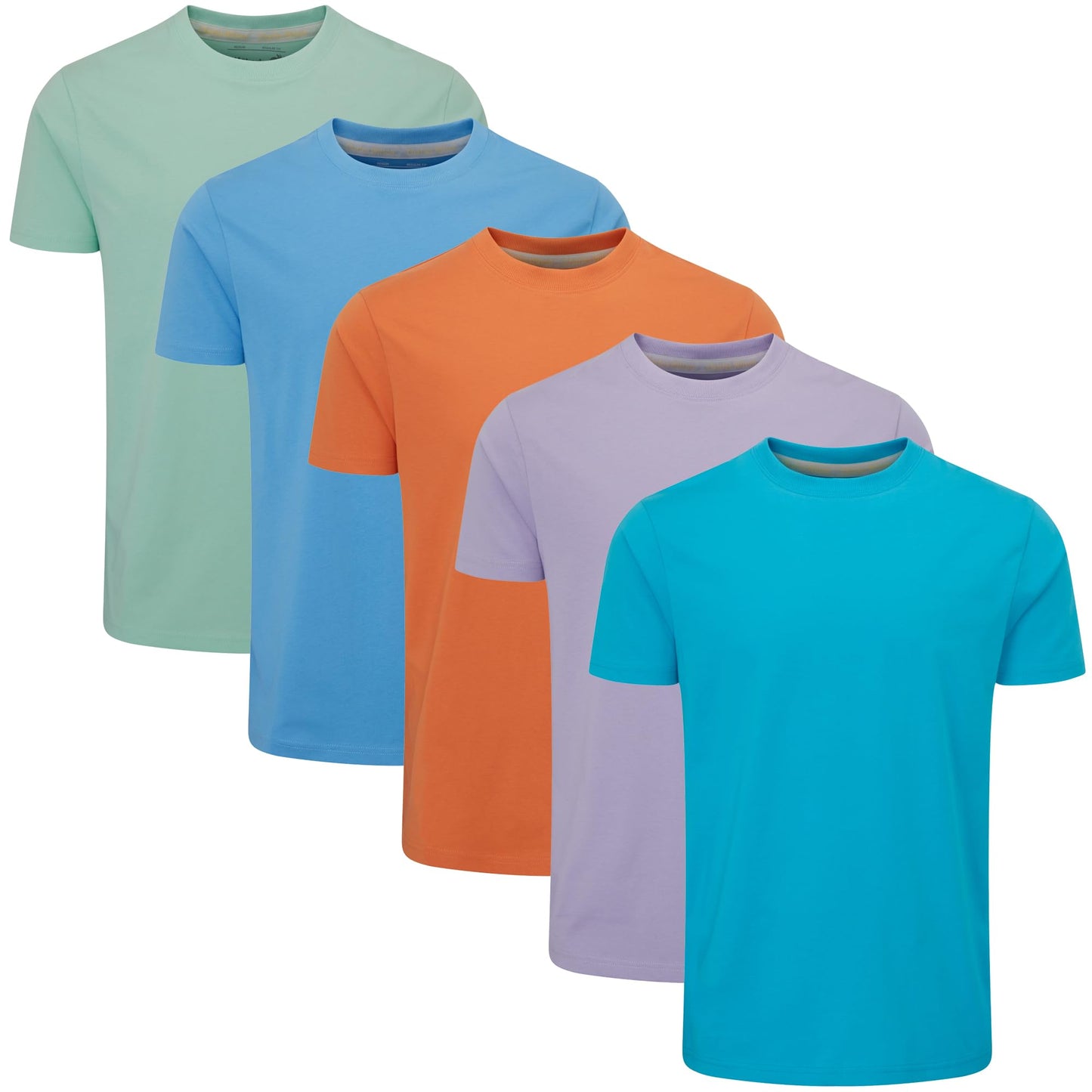 HOTCharles Wilson Men's 5 Pack Crew Neck T-Shirt