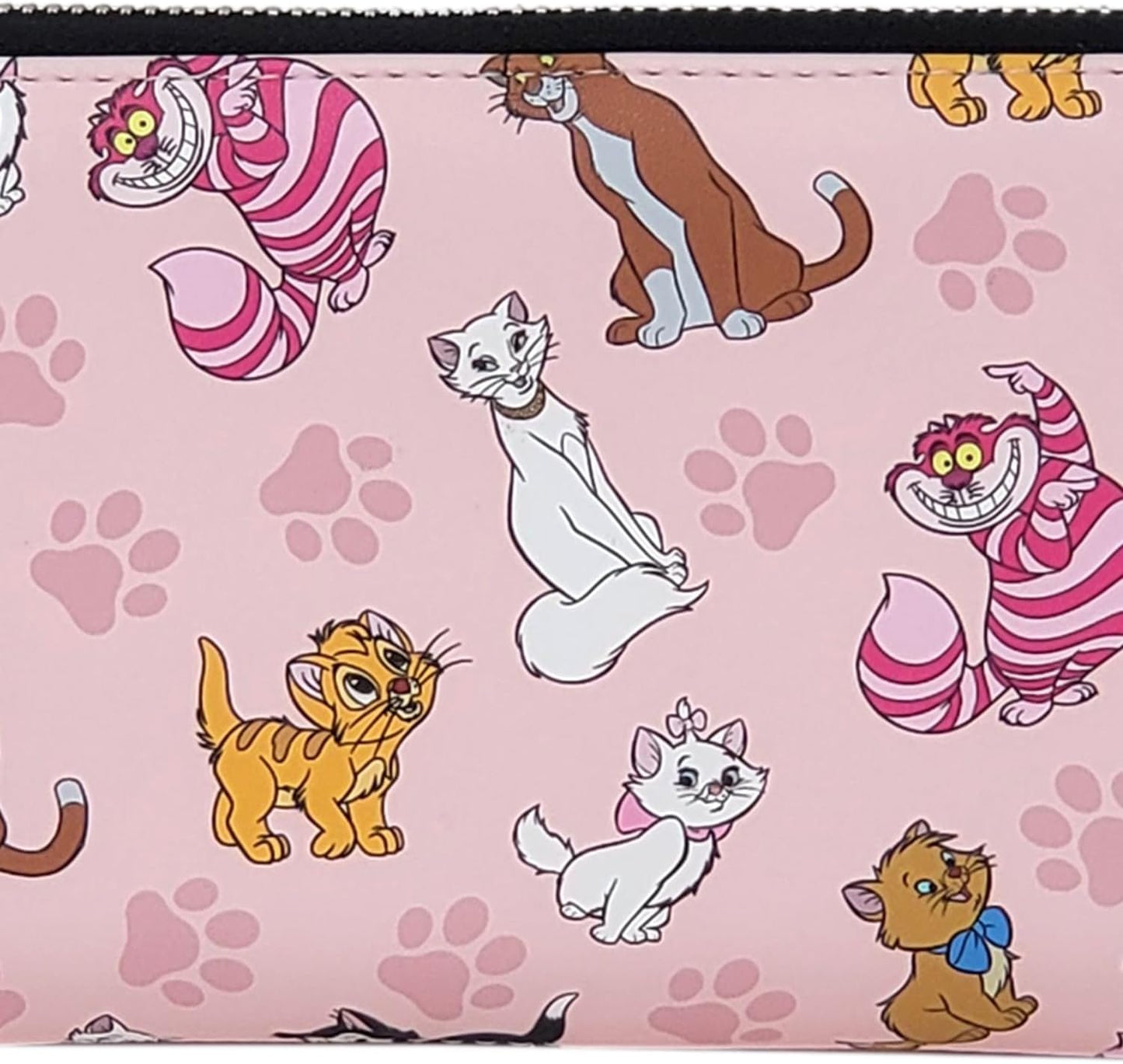 HOTLoungefly Disney Cats Wallet Zip Around Clutch Faux Leather
