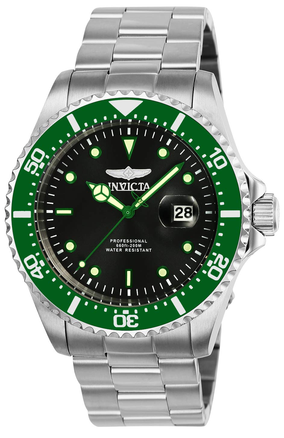 HOTInvicta Men's 22019 Pro Diver Analog Display Quartz Silver Watch