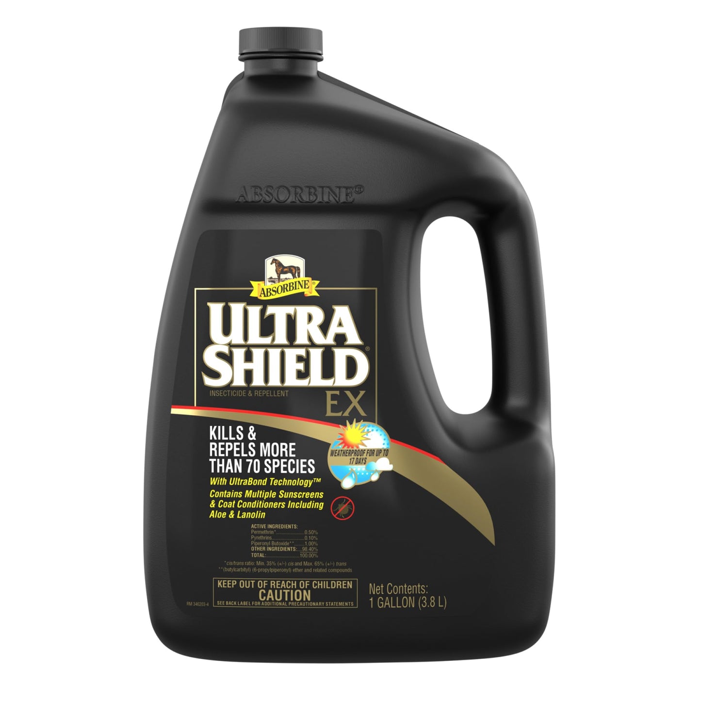 HOTAbsorbine UltraShield EX 32oz Sprayer Insecticide, Kills & Repels Flies, Mosquitoes, Ticks, Fleas, Lice, Use on Horses, Dogs, Premises