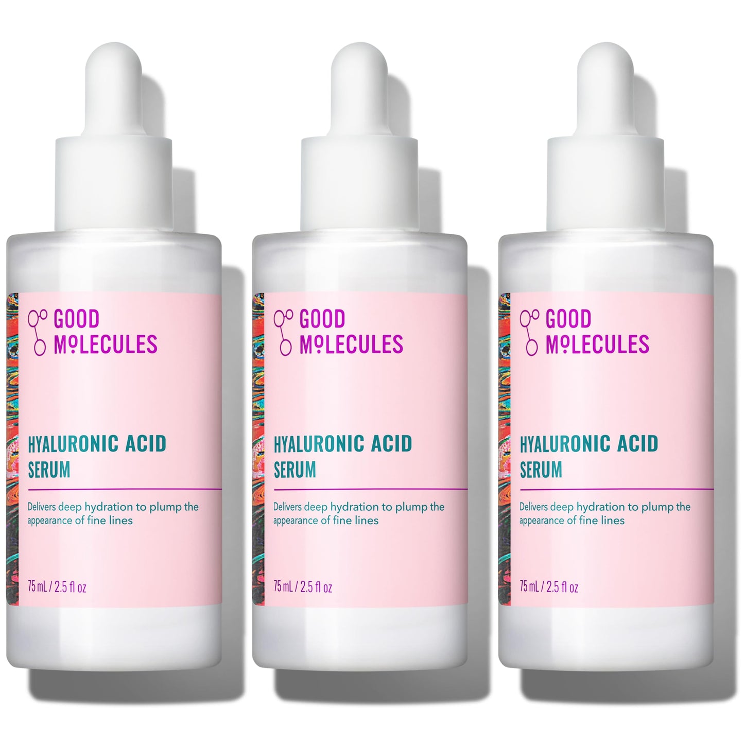 HOTGood Molecules Hyaluronic Acid Serum - 1% Hyaluronic Acid Ultra hydrating Serum Facial Moisturizer for Plumper Skin, Skin Care for Face