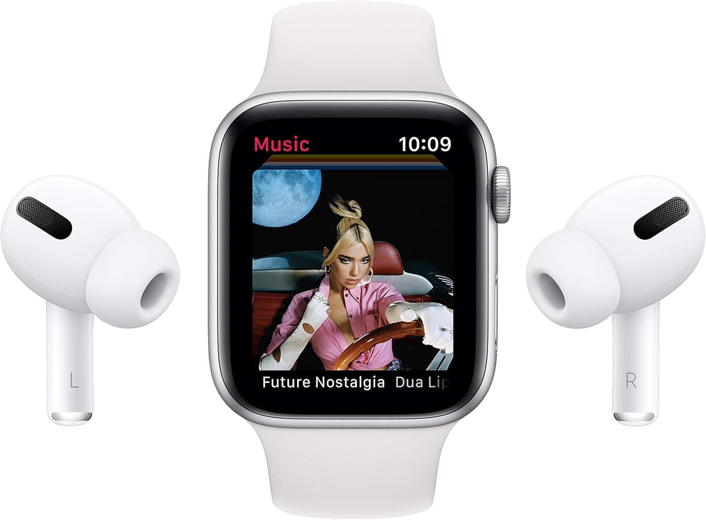 HOTApple Watch Series 6 (GPS, 40mm) - Silver Aluminum Case with White Sport Band (Renewed)