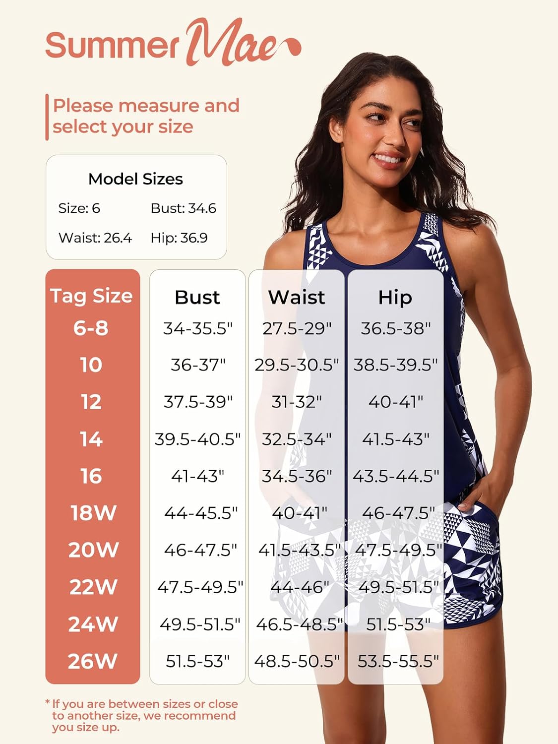 HOTSummer Mae Blouson Tankini Swimsuits for Women Tummy Control Bathing Suits | swim shorts with pockets,modest top with removable padded,2-piece 2026 for beach,pool,cruise
