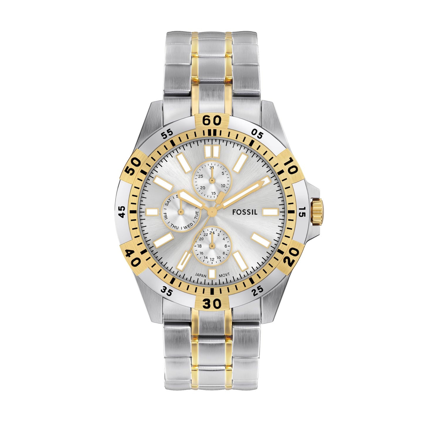 HOTFossil Men's Watch, Garrett Multifunction Stainless Steel Watch for Men