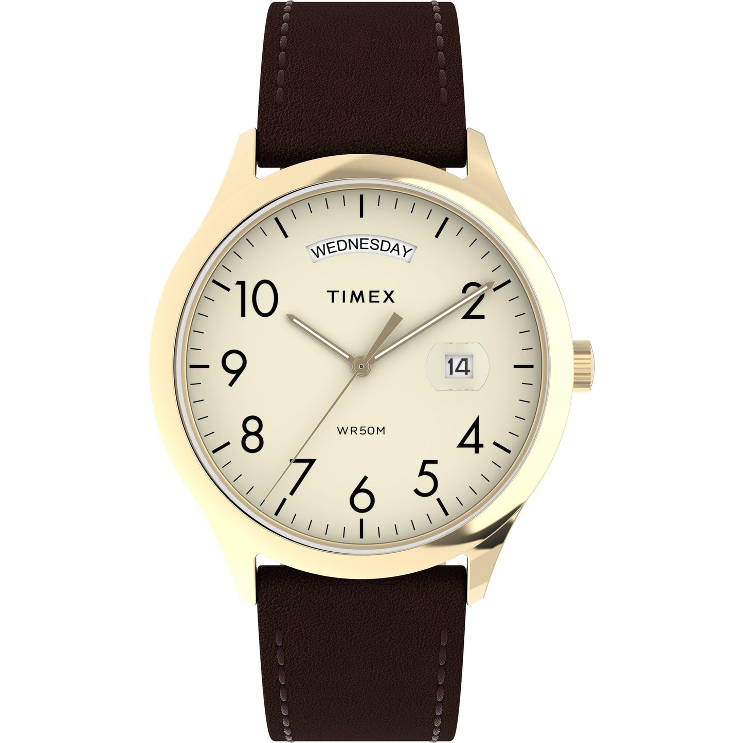 HOTTimex Men's Modern Easy Reader 40mm Watch - Black Strap White Dial Silver-Tone Case