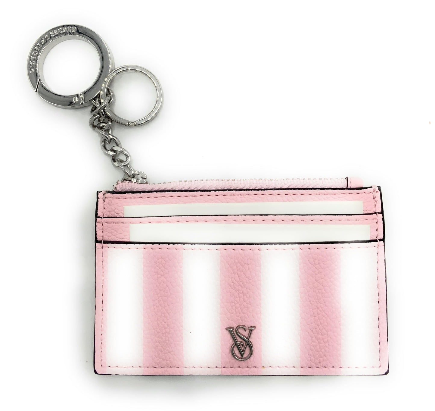 HOTVictoria's Secret The Victoria Card Case Keychain (Lt. Pink/Pink)