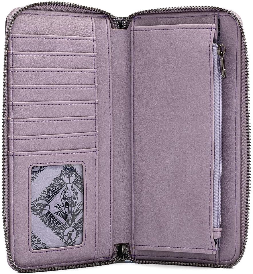HOTLoungefly Disney Villains Scenes Maleficent Sleeping Beauty Zip Around Wallet