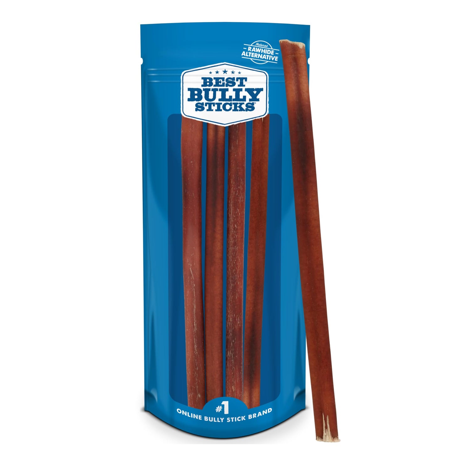 HOTBest Bully Sticks 4 Inch Bully Sticks for Dogs - 8 oz (Pack of 1) - Natural Grass-Fed Dog Treats Small Breed, Grain and Rawhide-Free, Perfect for Small or Young Canines