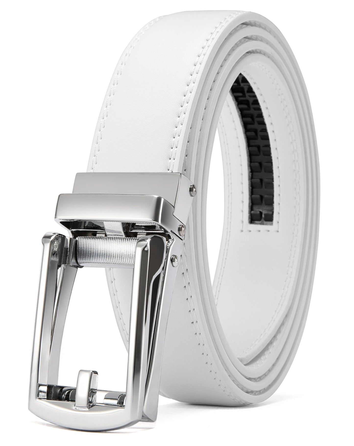 HOTCHAOREN Mens Dress Belt - Ratchet Belt Leather 1 1/4" Comfort Click - Perfect Companion to Mens Dress Shoes