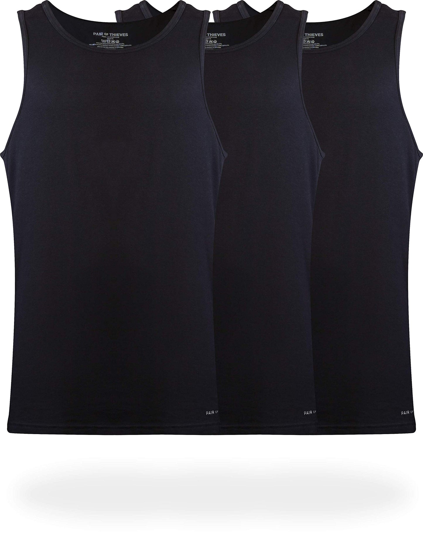 HOTPair of Thieves Men Super Soft Tank Top | Undershirt for Men | Soft, Breathable, Cotton Blend Fabric | Layering & Daily Wear