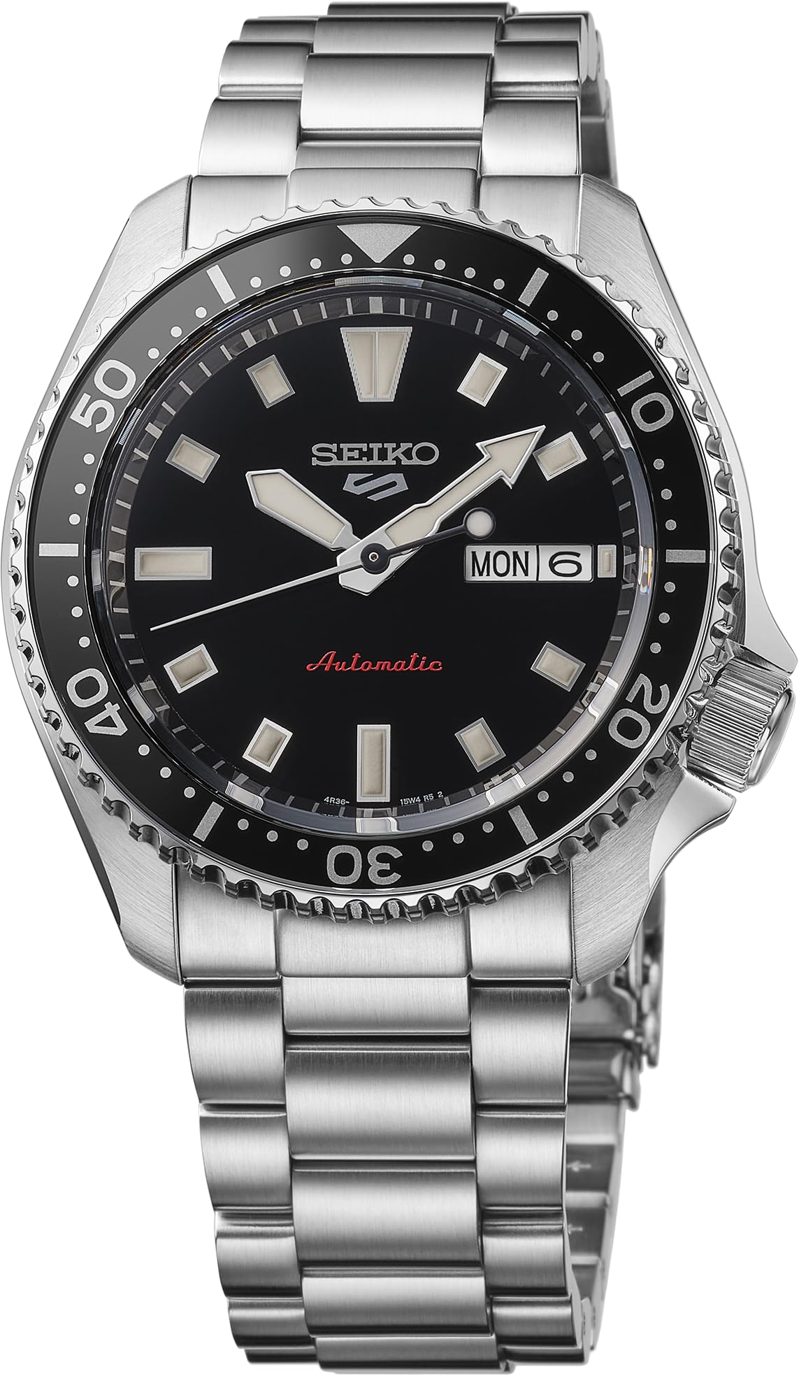 HOTSEIKO 5 Sports Men's Automatic Watch with Stainless Steel Case and Luminous Hands - Stylish Wrist Watches